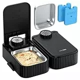 Futterspender Katze Nassfutter Automat für Katzen: Katzenfutter Automat - 700ML Katzen Futterautomaten mit 48 Stunden Timer - Automatischer Futterstation Katze und Hunde mit Edelstahl Schüssel