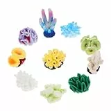 IMIKEYA 10 Stück Teiliges Aquarium Künstliche Korallen Dekor Realistische Harz skulpturen Langlebig und Sicher für Fische Farbenfrohe Aquarienlandschaft Natürliche Optik für Fischbecken