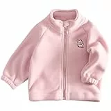 Gajaous Kinder Polar Fleece Jacke, Baby Jungen Voll-Reißverschluss Langarm Warm Mantel für Herbst Frühling Winter