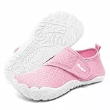 Racqua Kinder MäDchen Wasserschuhe Schwimmen Strand Aqua Schuhe Kinder Meer Surfen Bootfahren Schnell Trockenen Pool Leichte Slipfree Nasse Schuhe FüR Kinder MäDchen Jungen Rosa 34