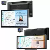 Krunia CarPlay Bundle – Tragbares 9' & 8,1' Carplay Display für Apple CarPlay & Android Auto, 60FPS, OTA Updates, GPS Navigation, Rückfahrkamera, Sprachsteuerung