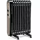 TROTEC Ölradiator TRH 24 E – Heizleistung 1000 W / 1200 W / 2200 W – Elektro Heizkörper, 11 Rippen, energiesparend