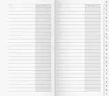 BRUNNEN 1070048 Adress-Registerheft (für Taschenkalender/Plankalender/Sichtkalender, 87 x 153 mm, Karton-Umschlag)