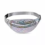 Flintronic Gürteltasche Damen, Bauchtasche Mode Wasserdicht, Bauchtasche Damen, Gürteltasche Fächer mit 3 Fächer, Verstellbarer Gurt Hüfttasche für Sport Reise Wandern Outdoor Travel