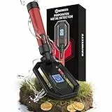 KAIWEETS Metalldetektor Klappbar – Wiederaufladbar, IP68 Wasserdicht, All-Metal & DISC-Modus, LCD Display, mit Bodenplatte & Tragegriff, für Münzen, Schmuck, Relikte, Schatzsuche