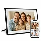 Humblestead Digitaler Bilderrahmen 10,1 Zoll (25,7 cm), WLAN, IPS-Touchscreen, intelligente Cloud, Bilderrahmen 32 GB, teilen Sie Ihre Fotos oder Videos über die Aimor-App, automatische Rotation