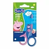 STAEDTLER Noris junior Kinderschere Peppa Wutz - Sicherheitsschere mit abgerundeten Spitzen für erste Bastelübungen - Kompakte Schere für kleine Kinderhände