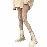 XSQD Strumpfhosen Damen, Strümpfe, Fischnetz Strumpfhosen, Mesh Strumpfhose, Netzstrumpfhosen, Hohe Strümpfe, High Waisted Night Club Strumpfhosens, Gemusterte Fischnetz Strumpfhose