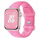 Finoriss Silikon Armband Kompatibel mit Apple Watch Armband 42mm 44mm 45mm 46mm 49mm, Sport Weich Band Kompatibel für iWatch SE Ultra Series 9 8 7 6 5 4 3 Damen Herren Blaugrau