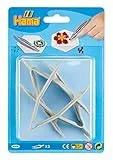 Hama Perlen 4904 Pinzetten-Set aus Kunststoff zum Basteln mit Bügelperlen, 3 Stück, kreativer Bastelspaß für Kinder und Jugendliche, grau, Klein