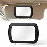 Bremorou Spiegel für Sonnenblende Im Auto Kosmetikspiegel Make Up Spiegel Schminkspiegel für Kratzfester Autos Schwarz