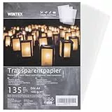 WINTEX Transparentpapier bedruckbar A4 135 Blatt 100g/m² - Transparentpapier weiß - Pergamentpapier zum Bedrucken - Architektenpapier bedruckbar - Pauspapier A4 - Tracing Paper