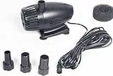 Biling Wasserpumpe 35W 2100 l/h für 50W–70W Solar Teichpumpe mit Filter und Trockenlaufschutz, Solar Springbrunnen für Außen, verwendet mit Solarmodulen für Kleine Teiche, Garten Wasserspiele