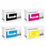 Toner Bank TK-5240K TK-5240 Kompatibel für Kyocera Ecosys M5526cdw M5526cdn TK5240 TK5240K TK-5240C TK-5240Y TK-5240M P5026cdn P5026cdw M5526 P5026 (Schwarz Cyan Gelb Magenta, 4er-Pack)