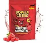 Power Cubes Kreatin Gummies – 4000 mg pro Portion -Hochdosiert, Vegan & Zuckerfrei - Ohne Zusatzstoffe, Gentechnik & Gluten – (30 Portionen