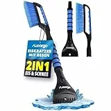 LICARGO Eiskratzer Auto mit Besen 67cm - Teilbares Stecksystem - stabil & wackelfrei - kratzerfrei & lackschonend Schneebesen Auto - Rutschfester Griff, kompakt verstaubar - Scheibenkratzer PKW & SUV
