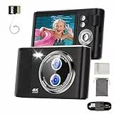 32GB Digitalkamera Kinder Fotokamera: 48MP Anti-Shake Kinderkamera Foto mit 2,8 Zoll 4K-Bildschirm, Vlogging Fotoapparat für YouTube 16X Digital Zoom Kompaktkamera für Fotografie
