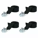 Zurrgurte, 3M Heavy Duty Spanngurte, 4 Pack verstellbare Frachtgurte Ratschengurte, Gurt mit Schnalle, Zurrgurte geeignet für Motorrad, Fahrrad, Fracht, LKW, Anhänger, Gepäck