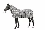 HKM 550685 Fliegendecke mit Halsteil Zebra mit Bauchlatz, M
