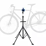 Grafner Montageständer für Fahrräder und Ebike, mit Werkzeugablage 105-190 cm, belastbar bis 30 kg, klappbar & höhenverstellbar, vierbeinig, robuste Ausführung, Reparaturständer Ebike