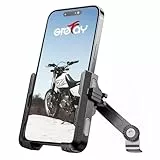 Grefay Motorrad Handyhalterung【1S Schnelle Demontage】 Universal Handy Halterungen für Motorrad Rückspiegel Mit 360 Drehen für 3,5-7,0 Zoll Smartphone