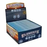 Elements Ultra Thin King Size Slim Rolling Papers aus Reispapier / 32 Longpapers pro Packung (50 Packungen)