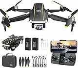 Drohne mit Kamera für Anfänger, bürstenloser Motor, 2K HD Kamera, CHUBORY A68 WiFi FPV Quadcopter, automatische Schwebefunktion, kopfloser Modus, 3D-Flips, Trajektorienflug, 2 Akkus