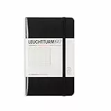 LEUCHTTURM1917 316927 Adressbuch, Hardcover, Schwarz, Pocket (A6)