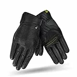SHIMA Blake Motorradhandschuhe Herren - Atmungsaktive, Elastische, Touchscreen, Vintage Handschuhe aus Leder mit Knöchelprotektor, Knöchel Aufpralldämpfer, Verstärkte Handfläche (Schwarz, XXL)