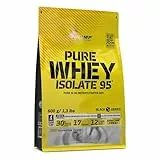 OLIMP SPORT NUTRITION Olimp Pure Whey Isolate 95 Proteinpulver - Premium Molkenprotein-Isolat, Reich an Aminosäuren & Vitaminen, Unterstützt den Muskelaufbau, 600g, Erdbeere