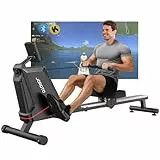 JOROTO Rudergerät für Zuhause, Leises Magnetisches Rudergerät Bluetooth Monitor, Max Belastung 160KG, Leicht Montierbares, Vertikale Lagerung, Platzsparend