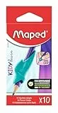 Maped - 10x abnehmbare Fingerführungen für Dreikant-Bleistifte KIDY'LEARN – Fingerführung in Hai-Form – weiches Material – Werkzeug zum Erlernen des Schreibens für Kinder