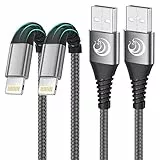 Aioneus iPhone Ladekabel, Lightning Kabel [2Pack 2M] MFi Zertifiziert Schnellladekabel iPhone Nylon Fast iPhone Kabel Ladekabel für iPhone 14/13/12/Mini/Pro/11 Pro Max/XS/XS Max/XR/X/8 Plus/7/SE