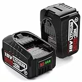 18V 5.0Ah Ersatzakku für Bosch Haus und Garten Werkzeuge, 2X 18V Lithium-lonen akku Kompatibel mit Bosch PBA PSB PSR