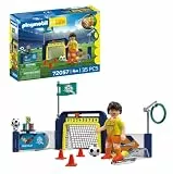 PLAYMOBIL | My Life | Fussball-Trainingsstation | Trainingsplatz mit Torwand und Schussmechanik | Fussball Spielzeug ab 4 Jahren | 72057