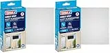 tesa Insect Stop Standard Fliegengitter für Fenster im 3er Pack - Insektenschutz zuschneidbar - Mückenschutz ohne Bohren - 3 x Fliegen Netz - 100 cm x 100 cm - Anthrazit