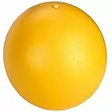 Kerbl Pet Hundespielball, Hundespielzeug, Treibspielball, gelb, Kunststoff, Ø30cm, 800g, robust und langlebig, schwimmfähig, Made in Germany