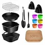 15-teiliges Airfryer Zubehör für Philips Airfryer XXL (HD9285/90, HD9876/90, HD9650/90),NINJA MAX PRO 6,2L AF180EU Heißluftfritteuse Zubehör,Air fryer Zubehör für COSORI XXL BPA-frei Wiederverwendbar