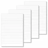 Aidunmis Notizblock A6 Liniert Abreißbar 4 Stück Notizblöcke A6 Blanko Schreibblock Liniert A6 Notizblöcke Kariert Kleiner Din A6 Schreibblock Mini Notizzettel Block Din Notizblock 50 Blatt/Buch