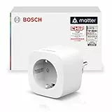 Bosch Smart Home Zwischenstecker kompakt [+M], smarte WLAN Steckdose, App steuerbar mit Energiesparfunktion, flexible Nutzung im Bosch Smart Home System oder herstellerübergreifend in Matter Systemen