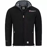 Geographical Norway UREKA Herren Fleece Jacke Fleecejacke warm Teddyfell (Schwarz, Large)