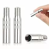 Kjzeex 3 Stück Ventilverlängerung Autoventil, Ventiladapter, 39mm Ventilverlängerungen Adapter Kupfer Autoventil Verlängerung Gerade, Autoventil Ventil Verlängerung Adapte für Scooter, Auto, PKW