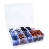 GeeekPi 102 PCS (12 verschiedene Größen) Kühlkörper Kit mit leitfähigem Klebeband, Aluminium Kühlkörper Kühler und Kupfer Kühlkörper für Raspberry Pi A B B+ 2/3/4
