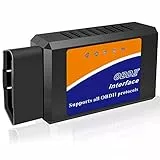 OBD2 Bluetooth Diagnosegerät Auto Scanner Code Leser für iOS Android Windows, OBD2 Bluetooth Adapter OBD Auto Diagnosegerät für Alle OBDII Protokoll Fahrzeug