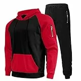 DUHGBNE Blitzangebote des Tages Jogginganzug Herren Tracksuit 2 Piece Sweatshirt Sporthose Jogginganzug Herren Hoodie MäNner Sportanzug Tracksuit 4 Euro Artikel