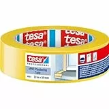 tesa 66001-00000-00 Putzband Gelb (L x B) 33m x 30mm, 3 Stück