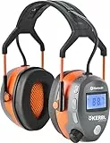 Kerbl Works Multimedia Gehörschützer mit Radio-Bluetooth, schwarz/orange, 16x19x10 cm, Gehörschutz, Ohrenschützer, Ohrenschutz, Kunststoff, Erwachsene