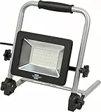 Brennenstuhl LED Baustrahler EL 4050 M (50W, 4500lm, 6500K, IP65, LED Arbeitsstrahler mit 1,5m Kabel, klappbares Gestell)