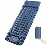 BriziAerie Isomatte Selbstaufblasend, Aufblasbare Luftmatratze Camping, 9cm hoch | Ultraleicht & Kompakt | air Mattress mit Ergonomische Kissen, Indoor & Outdoor für Wandern Strand Reise Gäste