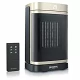 Brandson - Heizlüfter energiesparend leise - Oszillation - mit Fernbedienung - Preisträger - ECO Modus - 2 Stufen - Kindersicherung - Timer - Heizung Keramik Heater - Bad Wohnzimmer Büro Kinderzimmer